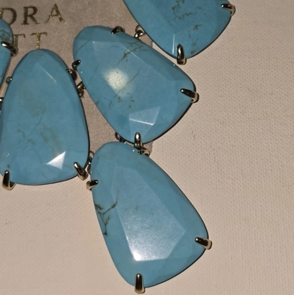 Kendra‎ Scott Harlow statement necklace in Variegated Turquoise Magnesite???